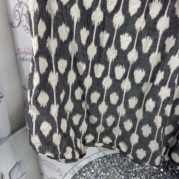 Charlie Paige Monochrome Sleeveless Dress with Pink Accents tassles boho cotton - Picture 5 of 9